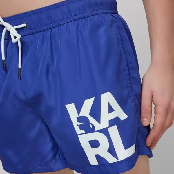 Karl Lagerfeld - Ανδρικό Μαγιό Σορτς KL21MBS02-NAVY Μπλε Ναυτικό KL21MBS02-NAVY