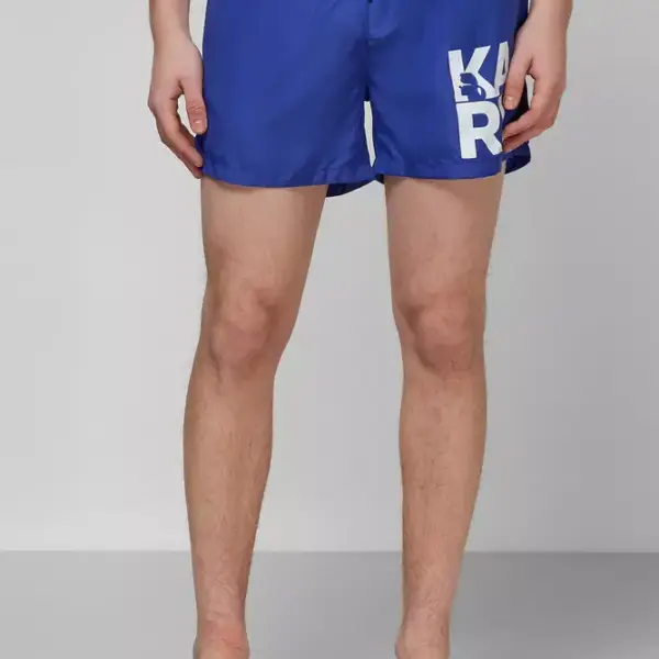 Karl Lagerfeld - Ανδρικό Μαγιό Σορτς KL21MBS02-NAVY Μπλε Ναυτικό KL21MBS02-NAVY