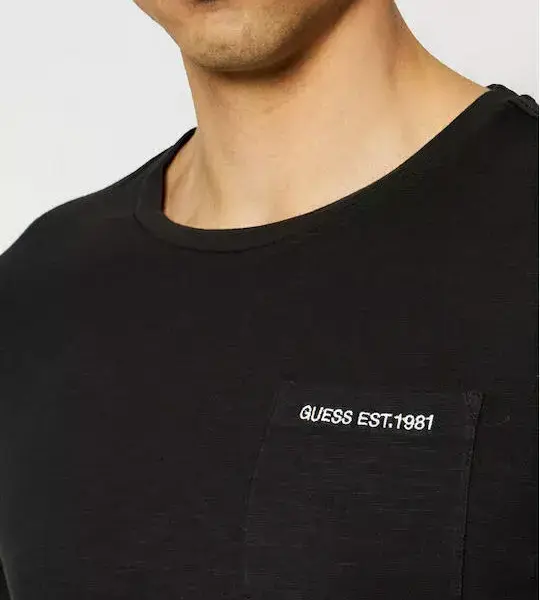 Guess Jeans - Ανδρικό T-shirt M1GI97K6XN1-JBLK Μαύρο M1GI97K6XN1-JBLK