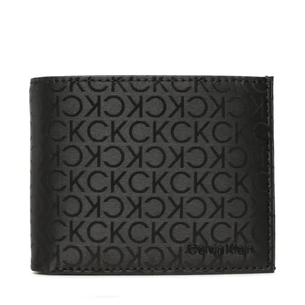 Calvin Klein - Δερμάτινο Ανδρικό Πορτοφόλι K50K510197-0II Μαύρο