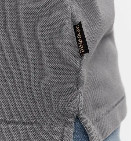 Napapijri - Elbas Ανδρική Μπλούζα Κοντομάνικη Polo NP0A4GDL-H58 Γκρι