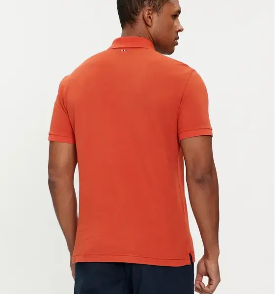 Napapijri - Elbas Ανδρική Μπλούζα Κοντομάνικη Polo NP0A4GDL-A62 Πορτοκαλί