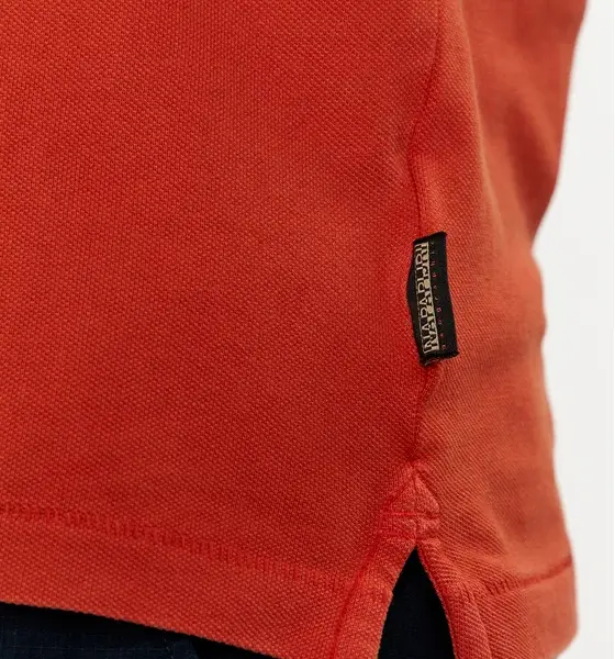 Napapijri - Elbas Ανδρική Μπλούζα Κοντομάνικη Polo NP0A4GDL-A62 Πορτοκαλί