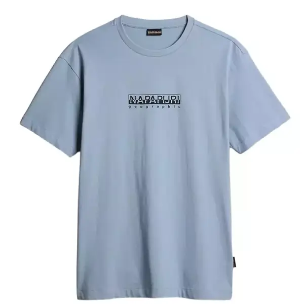 Napapijri - Ανδρικό T-shirt S-Box με Λογότυπο NP0A4GDR-B2B Μπλε NP0A4GDR-B2B