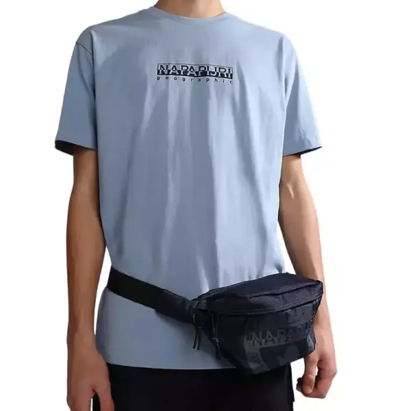 Napapijri - Ανδρικό T-shirt S-Box με Λογότυπο NP0A4GDR-B2B Μπλε