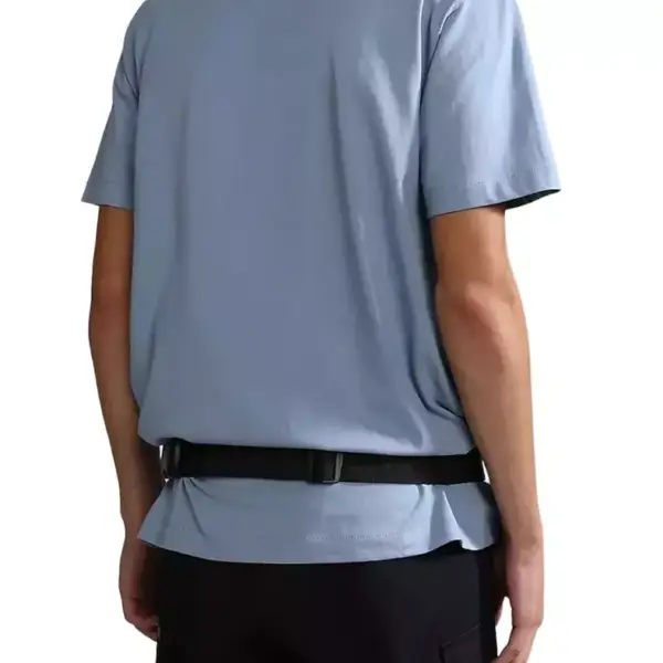 Napapijri - Ανδρικό T-shirt S-Box με Λογότυπο NP0A4GDR-B2B Μπλε NP0A4GDR-B2B