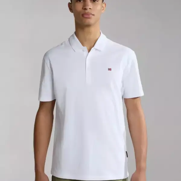 Napapijri - Ανδρικό T-shirt Polo Ealis SS Regular Fit NP0A4H8B-002 Λευκό