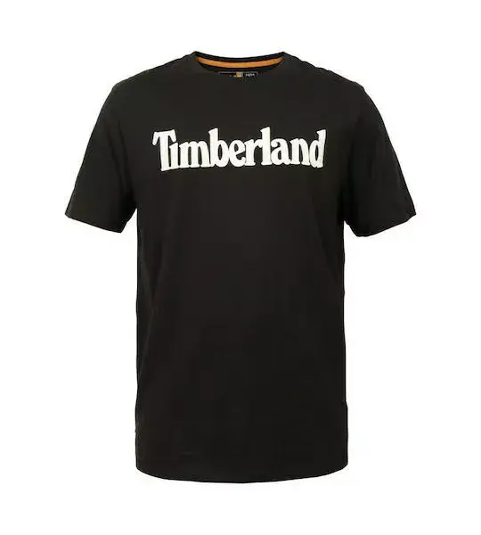 Timberland - Ανδρικό T-shirt με Λογότυπο TB0A2BRN-001 Μαύρο TB0A2BRN001