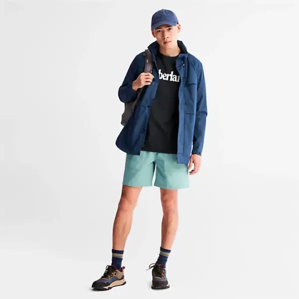 Timberland - Ανδρικό T-shirt με Λογότυπο TB0A2BRN-001 Μαύρο TB0A2BRN001