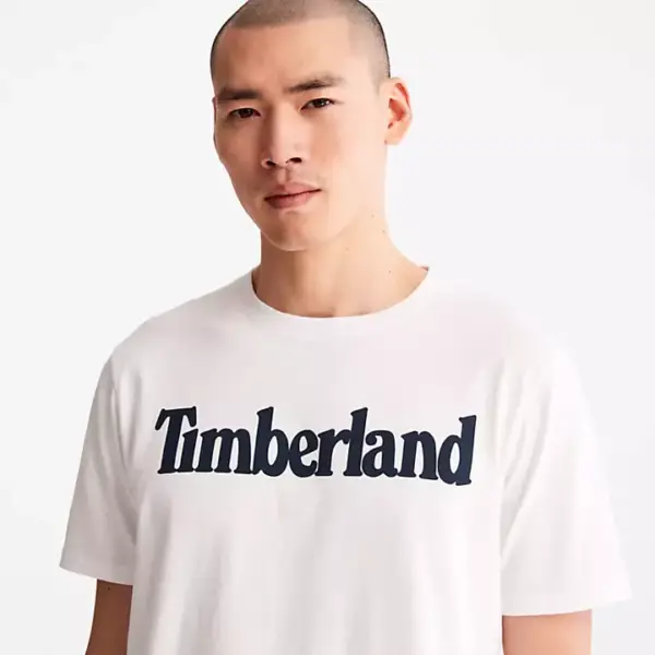 Timberland -  Ανδρικό T-shirt με Λογότυπο TB0A2BRN-100 Λευκό