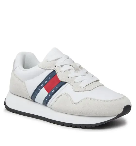 Tommy Hilfiger - Γυναικεία Sneakers Tjw Eva Runner Mat Mix Ess EN0EN02510-YBS Λευκό