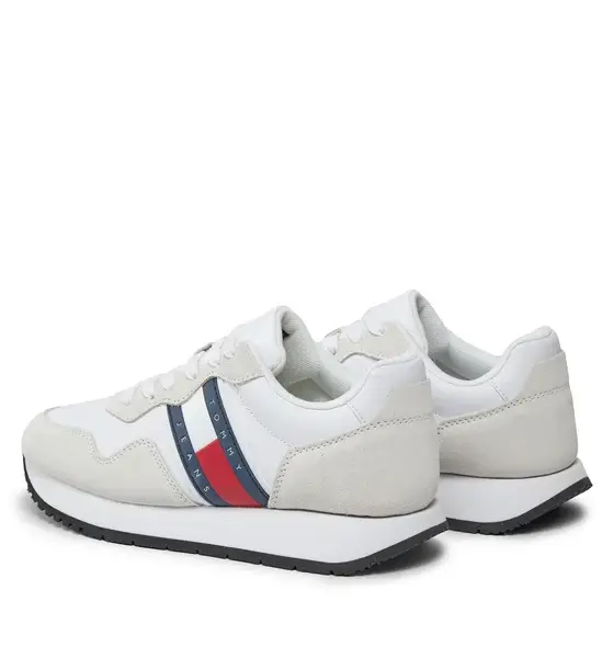 Tommy Hilfiger - Γυναικεία Sneakers Tjw Eva Runner Mat Mix Ess EN0EN02510-YBS Λευκό