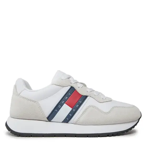 Tommy Hilfiger - Γυναικεία Sneakers Tjw Eva Runner Mat Mix Ess EN0EN02510-YBS Λευκό