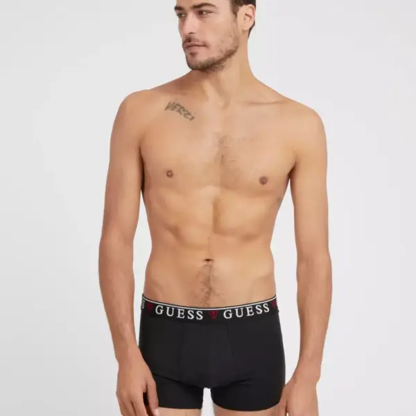 Guess - Ανδρικά Μποξεράκια 3Pack U97G01K6YW1-F017 Μαύρο/Γκρι/Λευκό U97G01K6YW1-F017