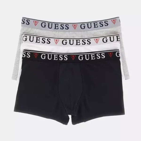 Guess - Ανδρικά Μποξεράκια 3Pack U97G01K6YW1-F017 Μαύρο/Γκρι/Λευκό U97G01K6YW1-F017