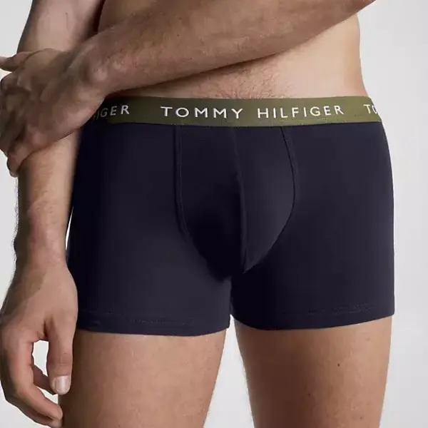 Tommy Hilfiger - Ανδρικά Μποξεράκια 3Pack UM0UM02324-0XX Μπλε UM0UM02324-0XX