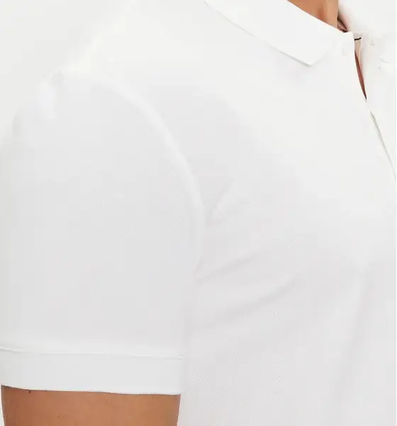 Calvin Klein - Ανδρική Μπλούζα Κοντομάνικη Polo Institutional Regular Fit J30J325495-YAF Λευκό