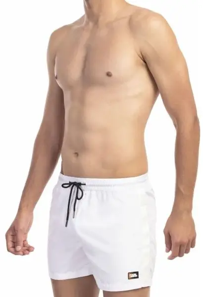 Karl Lagerfeld - Ανδρικό Μαγιό Σορτς KL22MBS01-BIANCO Λευκό