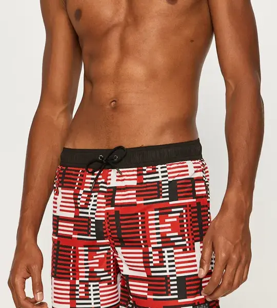 Karl Lagerfeld - Ανδρικό Μαγιό Σορτς KL20MBM11-RED Κόκκινο