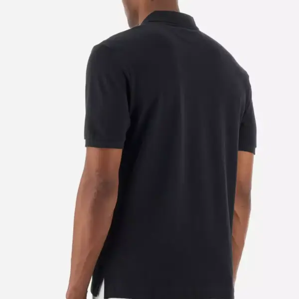 La Martina - Ανδρικό Κοντομάνικο Tex Polo Regular Fit BPMP01PK031-09999 Μαύρο