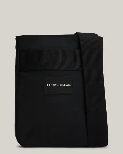 Tommy Hilfiger - Ανδρική Τσάντα Ώμου Χιαστί Func Nylon Mini Crossover AM0AM12468-BDS Μαύρο