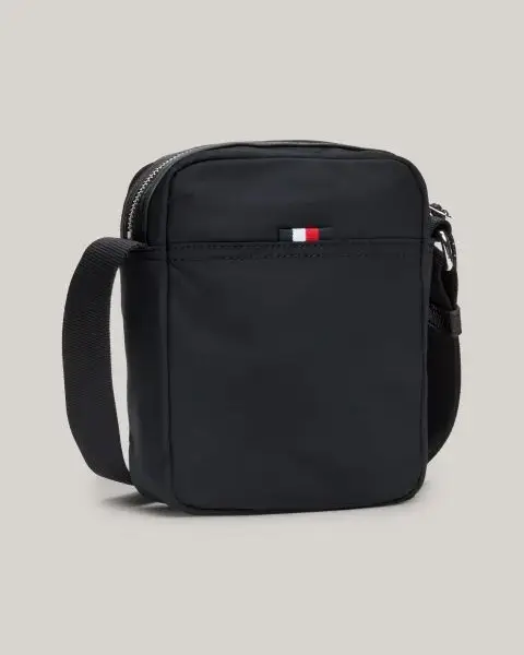 Tommy Hilfiger - Ανδρική Τσάντα Ώμου Χιαστί Func Nylon Mini Reporter AM0AM12469-BDS Μαύρο
