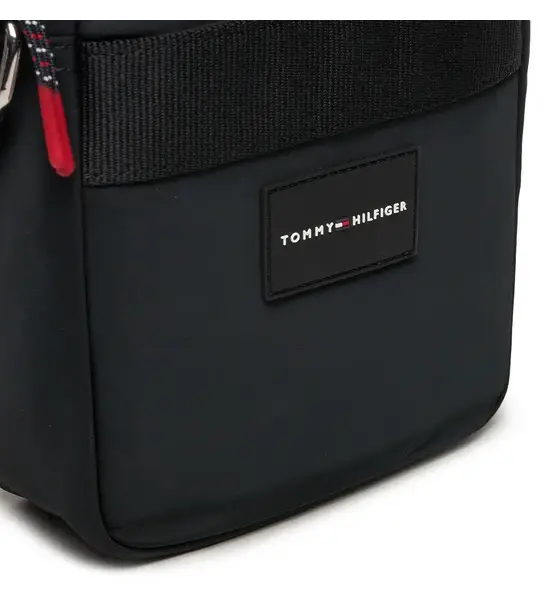 Tommy Hilfiger - Ανδρική Τσάντα Ώμου Χιαστί Func Nylon Mini Reporter AM0AM12469-BDS Μαύρο