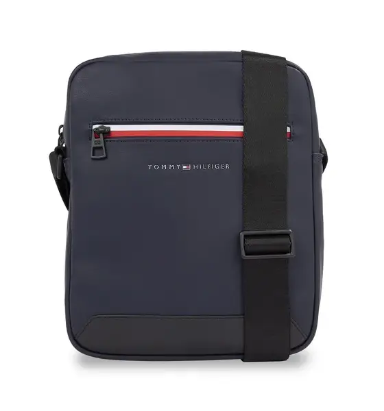 Tommy Hilfiger - Ανδρική Τσάντα Ώμου Χιαστί Th Ess Corp Reporter AM0AM12199-DW6 Μπλε