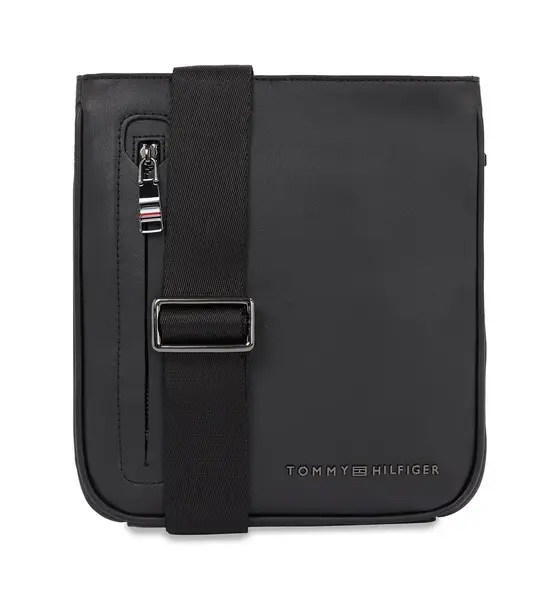 Tommy Hilfiger - Ανδρική Τσάντα Ώμου Χιαστί Th Modern Pu Mini Crossover AM0AM12234-BDS Μαύρο