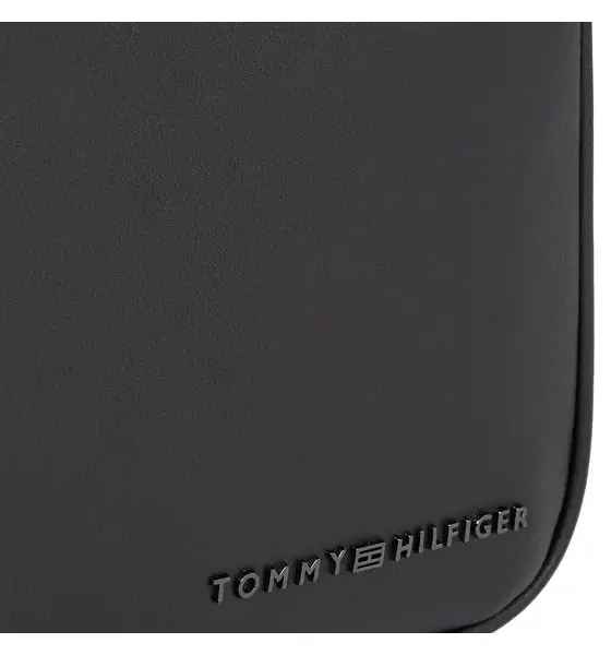 Tommy Hilfiger - Ανδρική Τσάντα Ώμου Χιαστί Th Modern Pu Mini Crossover AM0AM12234-BDS Μαύρο