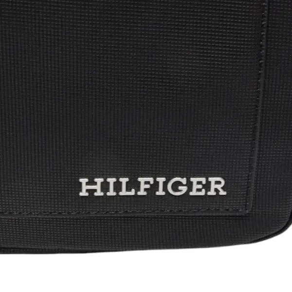 Tommy Hilfiger - Ανδρική Τσάντα Ώμου / Χιαστί Th Pique Mini Reporter AM0AM11794-BDS Μαύρο AM0AM11794-BDS