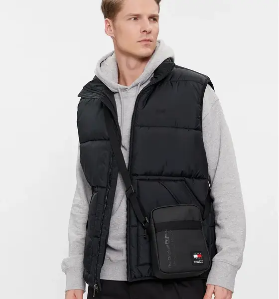 Tommy Hilfiger - Ανδρική Τσάντα Ώμου Χιαστί Tjm Daily Reporter AM0AM11962-BDS Μαύρο