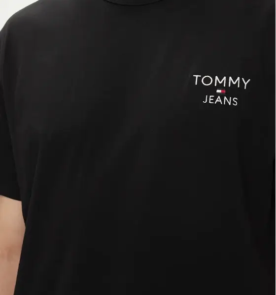 Tommy Hilfiger - Ανδρικό T-shirt Reg Corp T-Shirt Regular Fit DM0DM18872-BDS Μαύρο