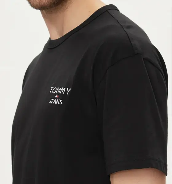 Tommy Hilfiger - Ανδρικό T-shirt Reg Corp T-Shirt Regular Fit DM0DM18872-BDS Μαύρο