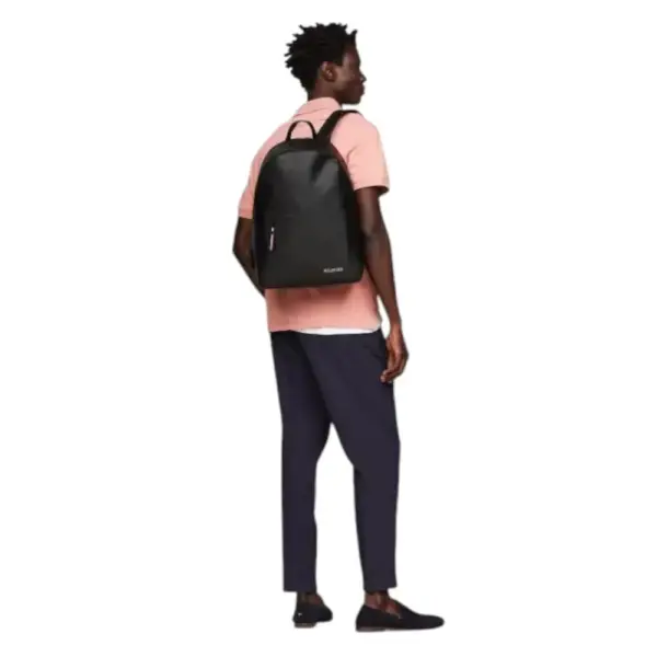 Tommy Hilfiger - Ανδρικό Σακίδιο Πλάτης Th Pique AM0AM11782-BDS Μαύρο AM0AM11782-BDS