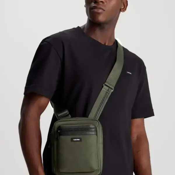 Calvin Klein - Ανδρική Τσάντα Ώμου / Χιαστί K50K511639-MRZ Λαδί