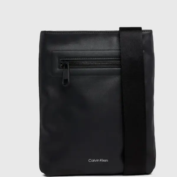 Calvin Klein - Flatpack Ανδρική Τσάντα Ώμου / Χιαστί K50K511371-BEH Μαύρο