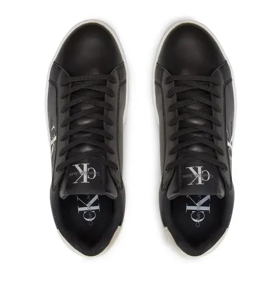 Calvin Klein - Γυναικεία Sneakers Bold Platf Low Lace Lth Ml Mtl YW0YW01516-0GQ Mαύρο