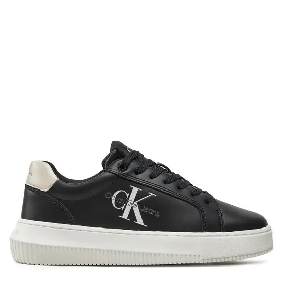 Calvin Klein - Γυναικεία Sneakers Chunky Cupsole Laceup Lth Ml Mtl YW0YW01476-0GQ Mαύρο