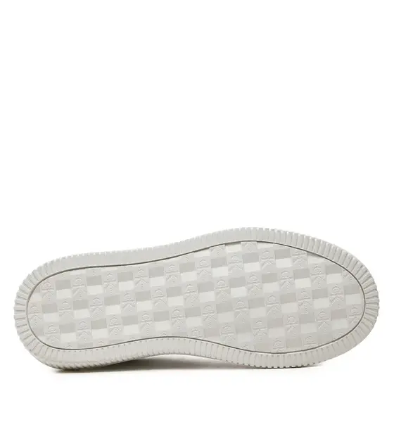 Calvin Klein - Γυναικεία Sneakers Chunky Cupsole Laceup Lth Ml Mtl YW0YW01476-0K9 Λευκό