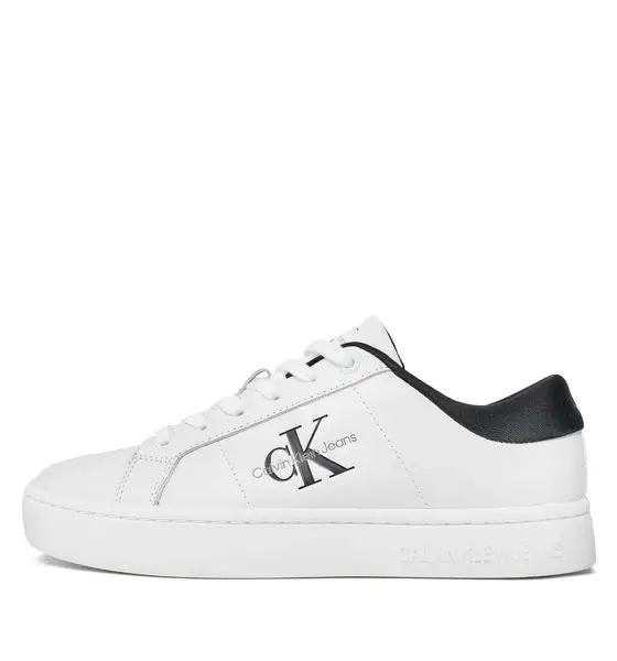 Calvin Klein - Γυναικεία Sneakers Cupsole Lowlaceup Lth Wn YW0YW01444-0GM Λευκό
