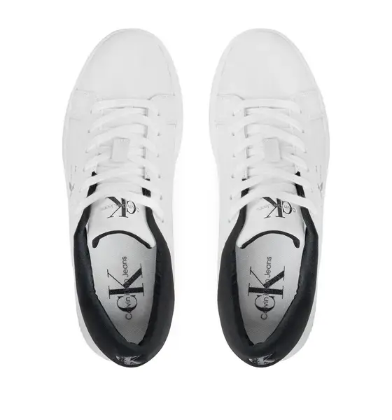 Calvin Klein - Γυναικεία Sneakers Cupsole Lowlaceup Lth Wn YW0YW01444-0GM Λευκό