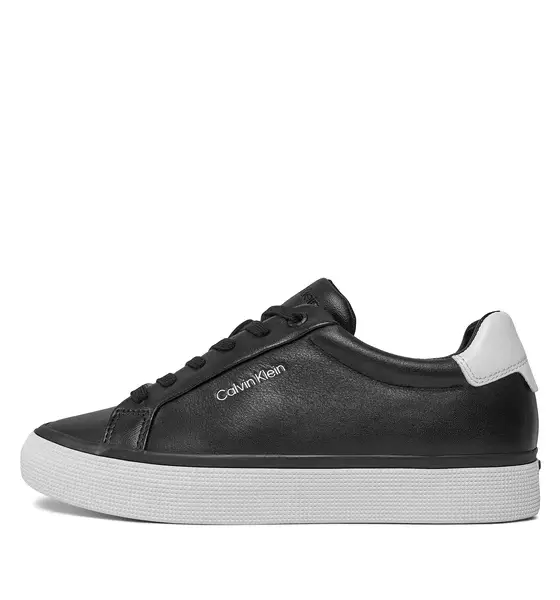 Calvin Klein - Γυναικεία Sneakers Vulc Lace Up - Diamond Foxing HW0HW01865--0GQ Μαύρο