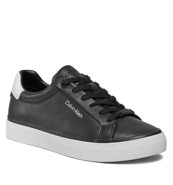 Calvin Klein - Γυναικεία Sneakers Vulc Lace Up - Diamond Foxing HW0HW01865--0GQ Μαύρο