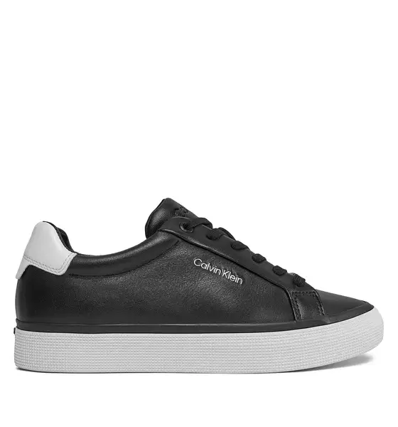 Calvin Klein - Γυναικεία Sneakers Vulc Lace Up - Diamond Foxing HW0HW01865--0GQ Μαύρο