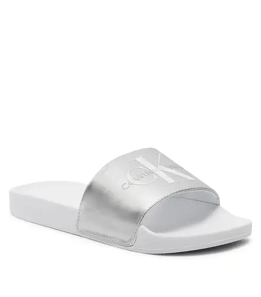 Calvin Klein – Γυναικείες Παντόφλες YW0YW01243-0K9 Λευκό