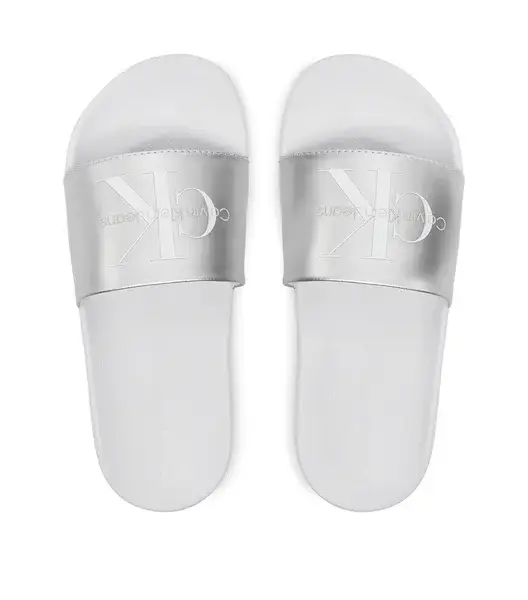 Calvin Klein – Γυναικείες Παντόφλες YW0YW01243-0K9 Λευκό