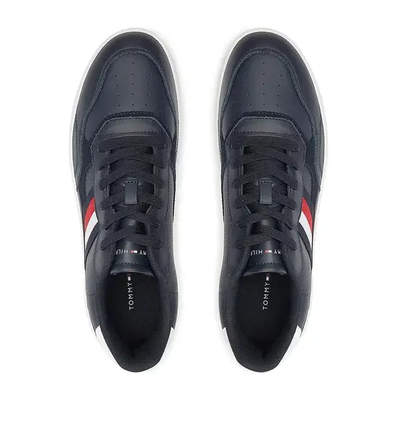Tommy Hilfiger - Ανδρικά Sneakers Court Cupsole Retro Lth Stripes FM0FM04828-DW5 Μπλε