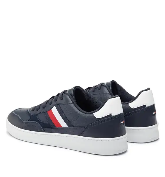 Tommy Hilfiger - Ανδρικά Sneakers Court Cupsole Retro Lth Stripes FM0FM04828-DW5 Μπλε
