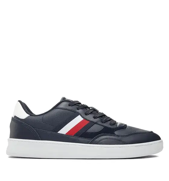 Tommy Hilfiger - Ανδρικά Sneakers Court Cupsole Retro Lth Stripes FM0FM04828-DW5 Μπλε